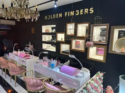 Golden Fingers Nails