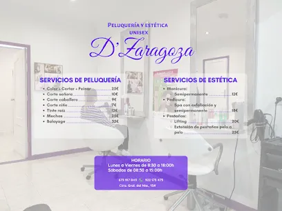 Peluquería y estética unisex D' Zaragoza